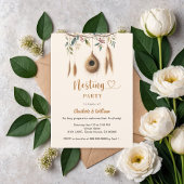 Nest Party Vogel Boho Babydusche Einladung
