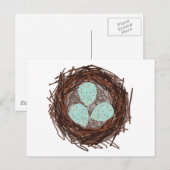 Nest Postkarte (Vorne/Hinten)