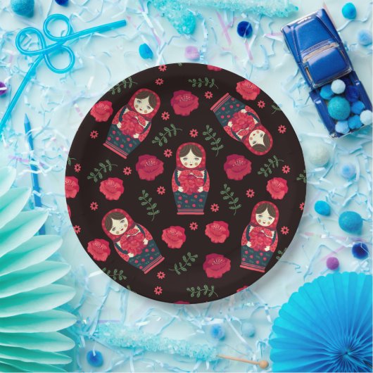 Nest-Puppe Pappteller (Party)