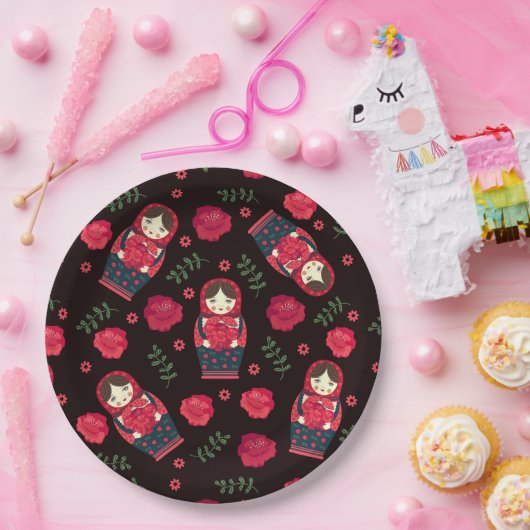 Nest-Puppe Pappteller (Party)