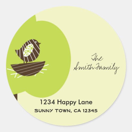 Nest-Sticker Runder Aufkleber (Vorderseite)