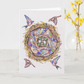 Nest Sweet Nest Karte (Gelbe Blume)