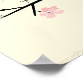 Nest und Blüten Personalisiertes Kinderzimmer Post Poster (Ecke)