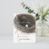 Nest und Ei Postkarte (Stehend Vorderseite)