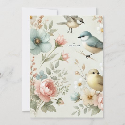 Nest vorbereiten: Eine Feier für die neue Ankunft Einladung (Rückseite)