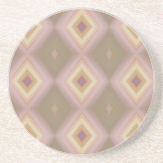 Nested Diamonds Sandstein Untersetzer (Vorne)