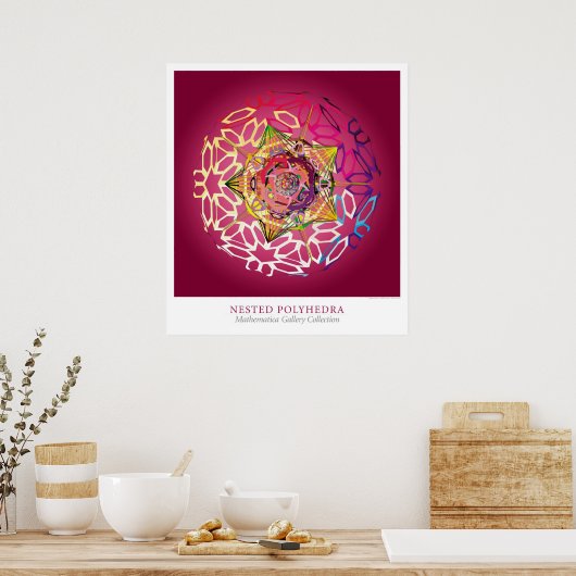 Nested Polyhedra Poster (Küche)