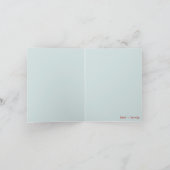 Nesting Bird & Family Baby Thank You Note Card Dankeskarte (Innenseite)