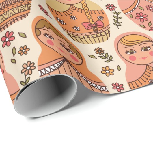 Nesting Dollars Wrapping Paper Geschenkpapier (Rolleneckpunkt)