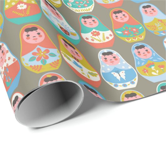 Nesting Dollars Wrapping Paper Geschenkpapier (Rolleneckpunkt)