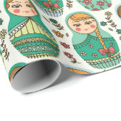 Nesting Dollars Wrapping Paper Geschenkpapier (Rolleneckpunkt)