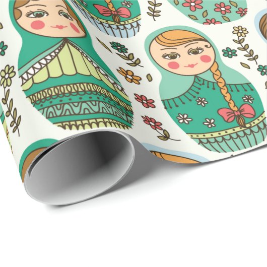 Nesting Dollars Wrapping Paper Geschenkpapier (Rolleneckpunkt)