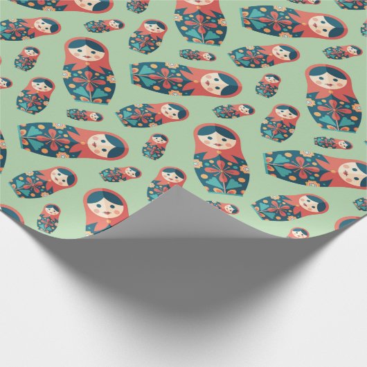 Nesting Dollars Wrapping Paper Geschenkpapier (Ecke)