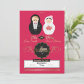 Nesting Dolls Einladung (Stehend Vorderseite)