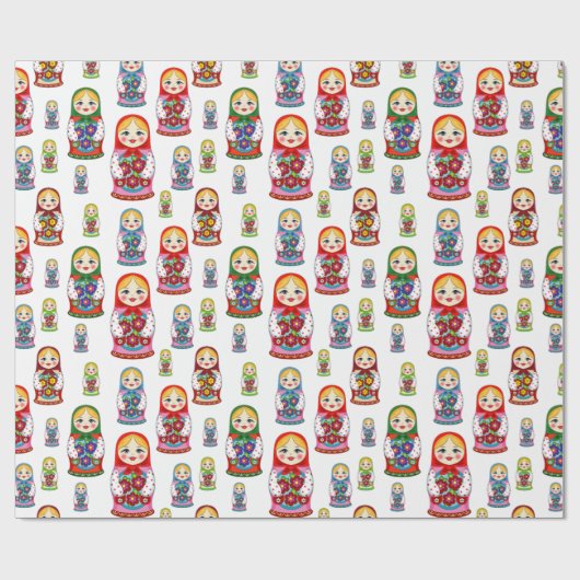 Nesting Dolls Geschenkpapier (Flach)