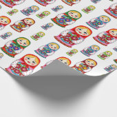 Nesting Dolls Geschenkpapier (Ecke)