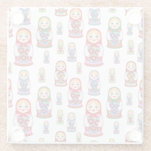 Nesting Dolls Glasuntersetzer (Rückseite)