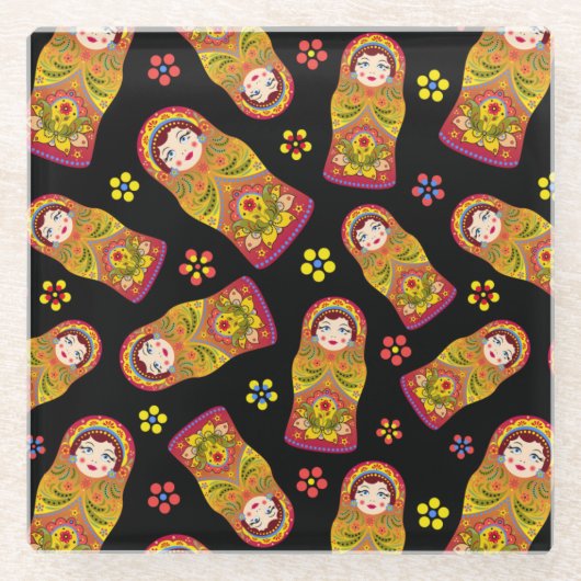 Nesting Dolls Glasuntersetzer (Vorderseite)