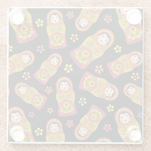 Nesting Dolls Glasuntersetzer (Rückseite)