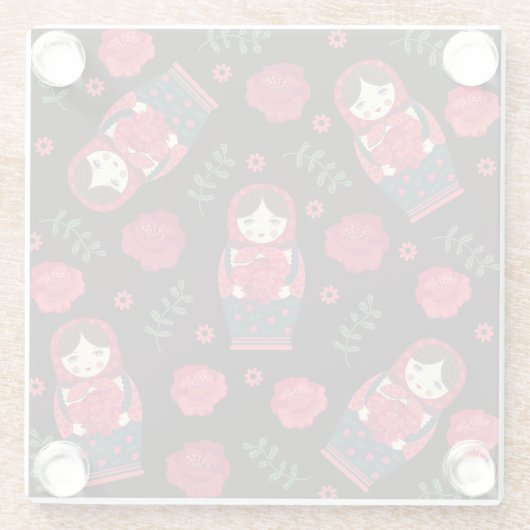 Nesting Dolls Glasuntersetzer (Rückseite)