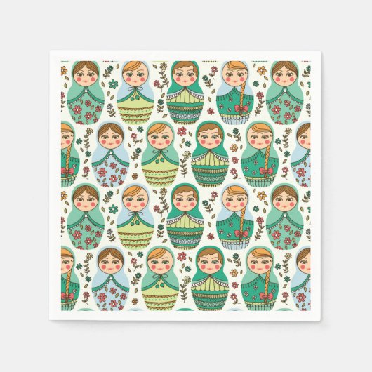 Nesting Dolls Napkins Serviette (Vorderseite)