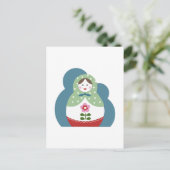 Nesting Dolls Postkarte (Stehend Vorderseite)