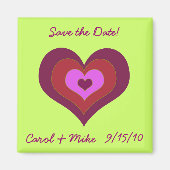 Nesting Hearts Save the Date Magnet (Vorne)