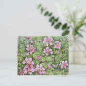 Nesting in Clematis Postkarte (Stehend Vorderseite)