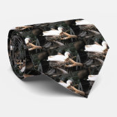 Nesting Spoonbills Vogelmode Krawatte (Gerollt)