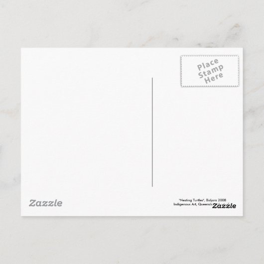 Nesting Turtles Postkarte (Rückseite)
