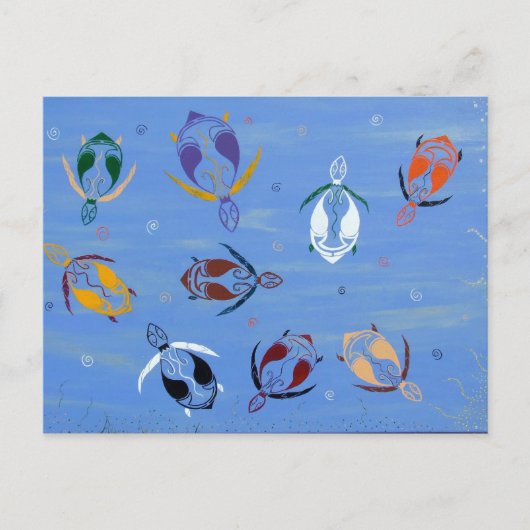 Nesting Turtles Postkarte (Vorderseite)