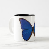 Nestira Marpho Schmetterling Zweifarbige Tasse (Vorderseite Links)