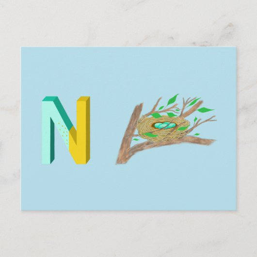 Nestkarte Postkarte (Vorderseite)