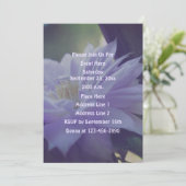 Nestled Clematis Blume Party Einladung (Stehend Vorderseite)