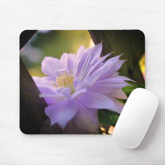 Nestled Clematis Flower Mousepad (Mit Mouse)