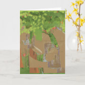 Nestled Karte (Gelbe Blume)