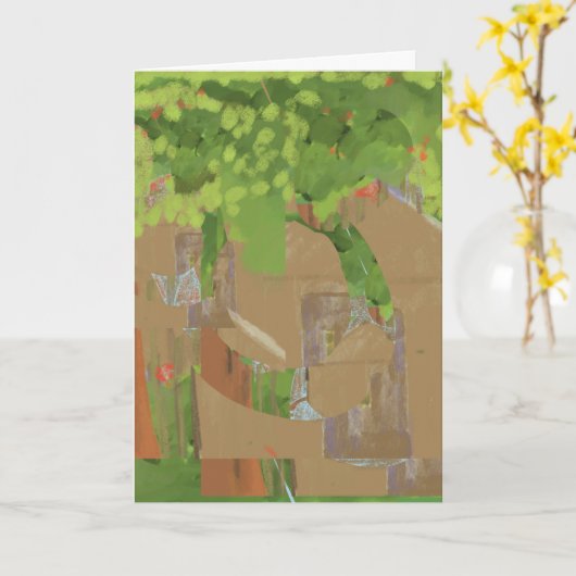 Nestled Karte (Gelbe Blume)