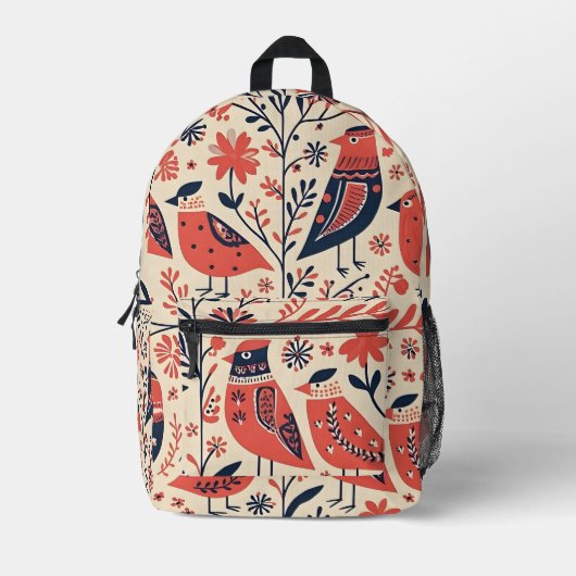 Nestled Nature Bedruckter Rucksack (Vorderseite)