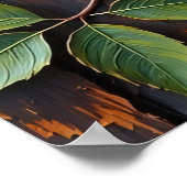 Nestled Prowler: Eine Raccoon's Perch Poster (Ecke)