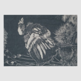 Nestling Bird (von Jan Mankes) Seidenpapier