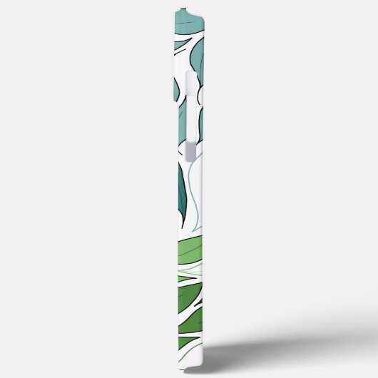 Nestling Blätter iPhone Case (Rückseite / Links)