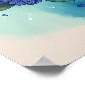 Nestling - Mama & Baby Owl Poster - Print (Ecke)