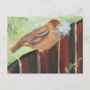 Nestmaterialien Postkarte