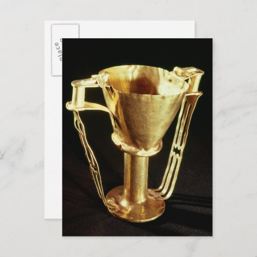 Nestor's cup, Mycenae, c.1550-1500 v. Chr. Postkarte (Vorne/Hinten)