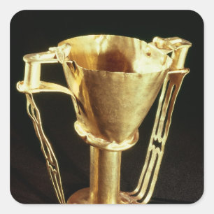 Nestors Schale, Mycenae, c.1550-1500 BC Quadratischer Aufkleber