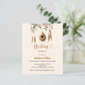 Nests Party Vogel Nest Baby Dusche Einladung (Stehend Vorderseite)