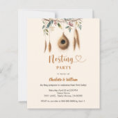 Nests Party Vogel Nest Baby Dusche Einladung (Vorderseite)