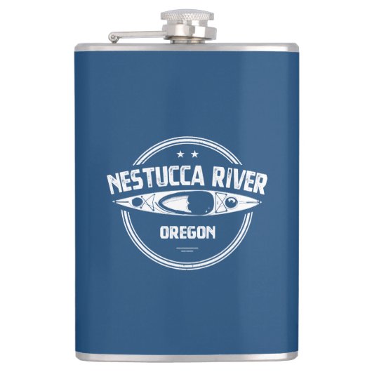 Nestucca River Oregon Kayaking Flachmann (Vorderseite)