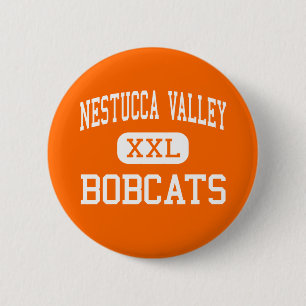 Nestucca Tal - Rotluchse - hoch - Biber Oregon Button