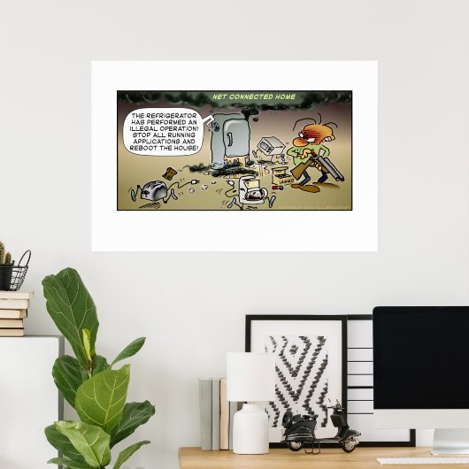 Net Connected Zuhause Poster (Heimbüro)